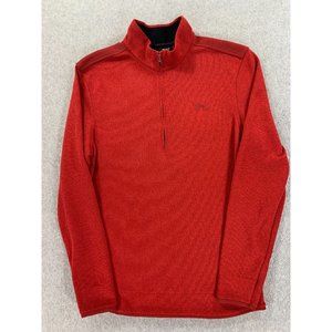 Under Armour Cold gear Loose Fit Quarter Zip Pullover Sweater (Men's Medium) Red